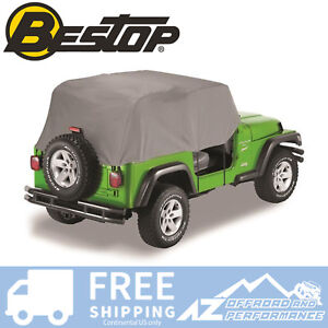 Bestop All Weather Trail Cover For '76-'91 Jeep CJ7 & Wrangler YJ Charcoal
