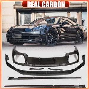 Fit For Porsche Panamera 971 Front Bumper Lip Rear Diffuser Side Skirt BODYKIT - Picture 1 of 19