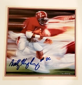 Bobby Humphrey Signed Auto UA Alabama Football Daniel Moore Print - Proof - Picture 1 of 2