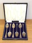 Set Of 6 Solid Silver Teaspoons By Robert Stebbings - London 1893 Ship Worldwide