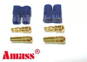 RC Li-PO Amass EC3 Battery Male Female Connector Cover 3.5mm Bullet 20 PAIRS  - Picture 1 of 3
