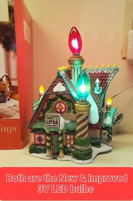 DEPARTMENT 56 Replacement 3V LED Bulbs (1 R & G Set) Dept 56 BRITE LITES BULB FACTORY #79997