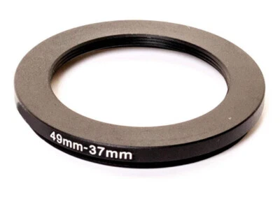 49-37mm Metal Step down Ring Lens Adapter 49 Male to 37 Female Thread - UK STOCK - Image 1 of 4