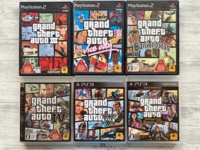 SONY PS2  3 Grand Theft Auto Ⅲ & Vice City  & San Andreas & Ⅳ V & Liberty City - Image 1 of 4