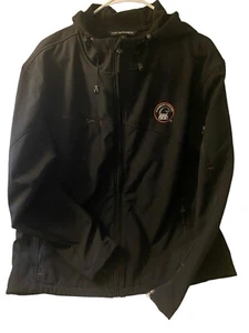 Port Authority "Hornbeck" Black Softshell Coat Large Excellent Weatherproof EUC - Picture 1 of 10