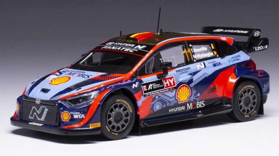 Ixo Model HYUNDAI i20 N WRC N.11 ACROPOLIS RALLY 2022 NEUVILLE/WYDAEGHE 1 43