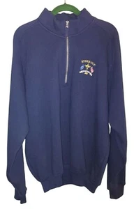 Vintage Ryder Cup The Belfry Half-Zip Golf Sweatshirt Men's Medium Midnight Blue - Picture 1 of 6