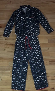 Victoria's Secret 2 piece Sleepwear with Penguins Flannel Pajamas Set Size M - Picture 1 of 9