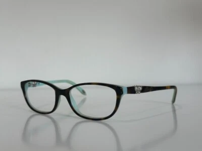 Tiffany & Co. TF 2051-B 8134 Cat Eye Havana Blue Eyeglasses Frame 51-16-135 - Image 1 of 4