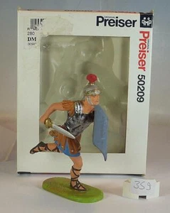 Preiser / Elastolin 1/25 Nº 50209 romanos corriendo, con espada embalaje original #359 - Imagen 1 de 1