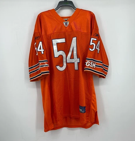 Reebok Onfield Chicago Bears Jersey Mens Size 54 Orange Brian Urlacher #54 EUC Cover