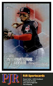 2018 Topps Chrome Update #IA-FL Francisco Lindor Indians  International Affair - Picture 1 of 2