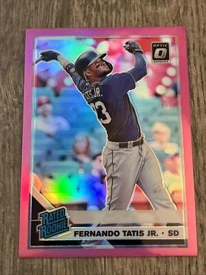 Panini Donruss Optic Fernando Tatis Jr 2019 clasificación Rookie radiocontrol rosa Prizm #78 SD Foto 1 de 4