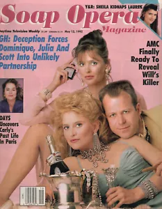 SOAP OPERA MAGAZINE May 12 1992 Shell Danielson Crystal Carson Kin Shriner - Imagen 1 de 4