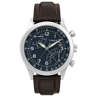 Timex Waterbury Traditional Fly-Back Chronograph 43mm Classic Watch TW2W47900 - image 1 of 4