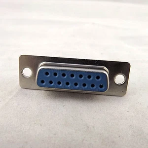 1x D-SUB DB15 2 Rows 15 Pin Female Socket Solder Type Adapter Connector Plastic - Picture 1 of 8