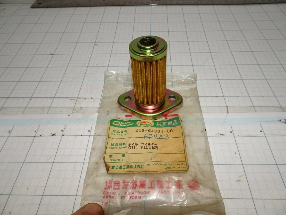 Cartucho de filtro de aceite Robin 228-64301-00 tipo pantalla OEM NOS Foto 1 de 4