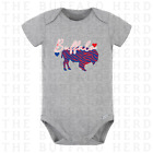 Body dziecięce w paski Buffalo | Buffalo Bills koszulka piłkarska | Buffalo NY