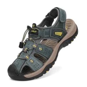 FLARUT US Men's 8.5 Grey Closed Toe Hiking Sandals Walking Water Sandal Comfort - Imagen 1 de 6