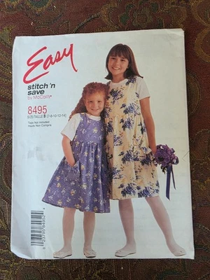 Stitch N Save  # 8495  Girls Jumper Size 7-14  uncut - Image 1 of 3