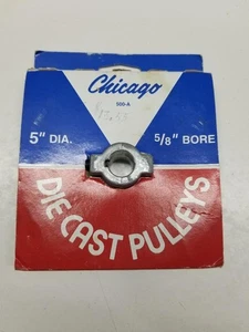 Puleggia pressofusa scanalatura a V foro 5" diametro x 5/8", zinco di Chicago pressofusione 500A - Foto 1 di 4