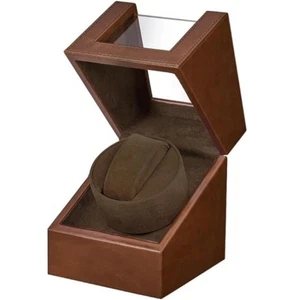 Scatola carica orologio singolo rotazione automatica custodia pelle regalo CALDO - Foto 1 di 7