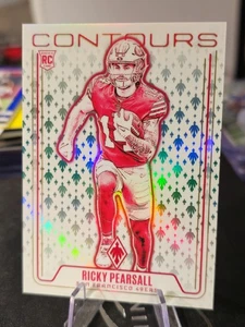 2024 Panini Phoenix Contours verde #CON-RPL Ricky Pearsall novato #03/25 🔥49ers - Imagen 1 de 6