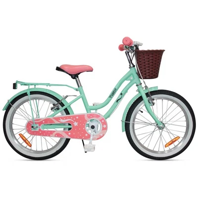 Verve 18 Inch Star Bike with Basket Mint and Pink - Image 1 of 4
