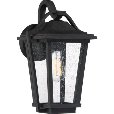 Quoizel DRS8409EK OPEN BOX Darius Outdoor Wall Light Earth Black - Image 1 of 4