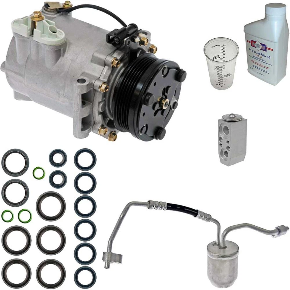 Compresor de aire acondicionado Omega para Saturn Vue 2004 con kit de reparación de aire acondicionado DAC Foto 1 de 1