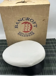 Vintage Bancroft US Militär PAK KAPPE mit Box & Regenschutz Größe 6 7/8 - Bild 1 von 15