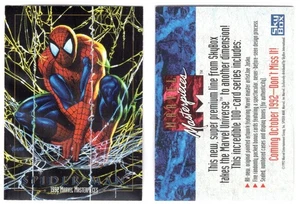 Promo- Marvel Masterpieces 1992 Spider-Man No Number Promo - Picture 1 of 1