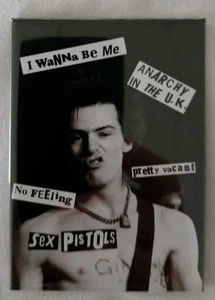 Sex Pistols Sid Vicious Refrigerator Magnet 2.5" x 3.5" Punk Rock - Picture 1 of 4
