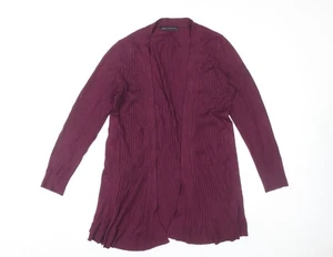 Marks and Spencer Damen Strickjacke Burgunderrot Vorne Offen Größe S - Bild 1 von 12