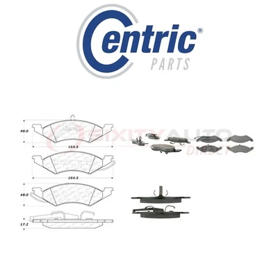 Centric Semi Metallic Brake Pads w Shim for 1983 Mercury LN7 1.6L L4 - Disc rq - Image 1 of 4
