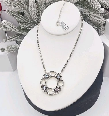 Брайтон новый с Ярлыками Interlok камень кольцо ожерелье 18-20» мульти кристалл подарочная сумка и олово - Изображение 1 из 4