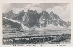 Vintage RPPC Postcard Ramparts Tonquin Valley Jasper Alberta AB Harry Rowed - Picture 1 of 8