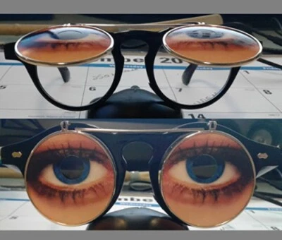 USA BLUE WEYES UPS: SteamPunk doble lente abatible de Weyeseyes.com Foto 1 de 4