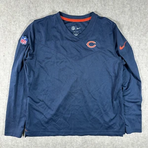 Camisa Chicago Bears Para Hombres Grande Azul NFL Manga Larga Nike Dri-Fit Manga Larga - Imagen 1 de 10