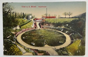 Postcard TRIER GERMANY a.d. MOSEL Roman Ampitheater, Litho 1910s hand-colored - Picture 1 of 3