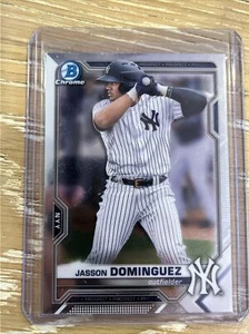 2021 Bowman Chrome - Prospects #BCP-213 Jasson Dominguez (RC) New York Yankees - Picture 1 of 2
