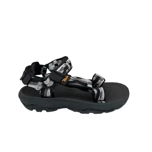 Teva Toddler Boys Girls Sport Sandal Size 10 Black Lightweight Adjustable Straps - Picture 1 of 12