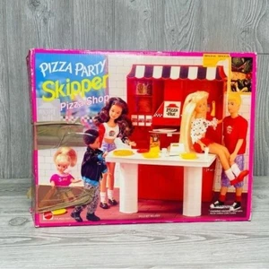 Barbie Pizza Party! SKIPPER Pizza Shop Playset (1995 Arcotoys, Mattel) 90s retro - Picture 1 of 11