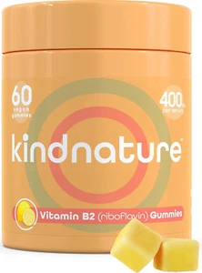 Vitamin B2 Gummies - Riboflavin 400Mg Supplement for Kids & Adults - Non-Gmo,... - Picture 1 of 1