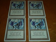 4x Playset MTG Magic the Gathering Complete Set of 4 x4 Card Revised 3rd Edition