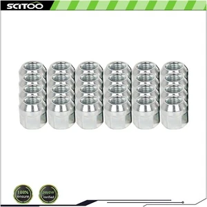 24 Pcs Open-end Acorn Bulge 1/2”-20 Lug Nuts 3/4" Hex Fits Ford Taurus Lincoln - Picture 1 of 9