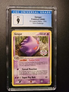 GENGAR Gym Challenge Stamped 5/92 Pokemon TCG 2006 EX Legend Maker CGC 9 - Picture 1 of 2