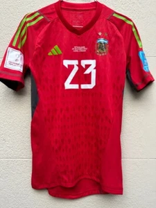 Dibu Martinez Jersey Red Qatar 2022 - Argentina vs. Netherlands - Size S - Picture 1 of 14