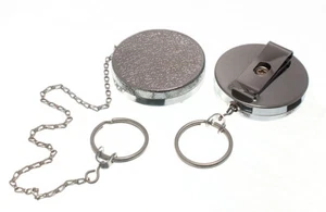 3 X Rückprall Schlüsselanhänger Verchromt Np Nickel Beschichtet Federung Kette - Bild 1 von 1