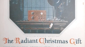 1923 RADIO SET for CHRISTMAS Magazine AD~National Carbon/EVEREADY~Vacuum OIl - Picture 1 of 3